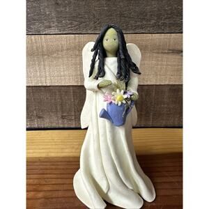 Kneaded Angel With Watering Can 8” Tall
